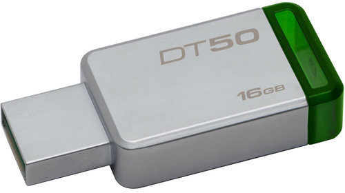 Unidade Flash USB Kingston 16GB Datatraveler DT50 USB 3.1 Gen 1 Flash Drive Green