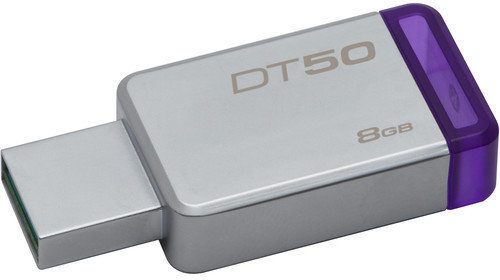USB-flashdrev Kingston 8GB Datatraveler DT50 USB 3.1 Gen 1 Flash Drive Purple