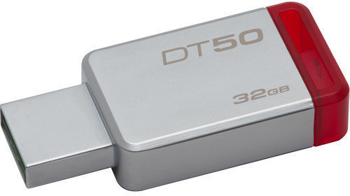 USB-muistitikku Kingston 32GB Datatraveler DT50 USB 3.1 Gen 1 Flash Drive Red