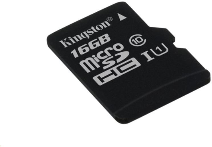 Hukommelseskort Kingston 16GB Micro SecureDigital (SDHC) Card Class 10 UHS-I