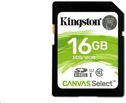Geheugenkaart Kingston 16GB Canvas Select UHS-I SDHC Memory Card - 1