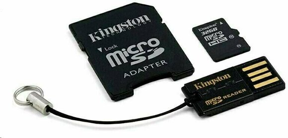 Memóriakártya Kingston 32GB microSDHC Memory Card Gen 2 Class 10 Mobility Kit - 1