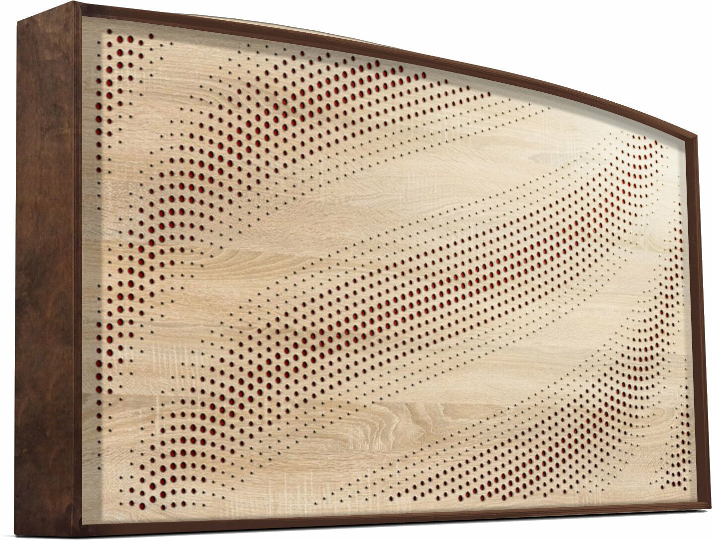 Chłonny panel z drewna Mega Acoustic AcouStand Tangens Walnut Red
