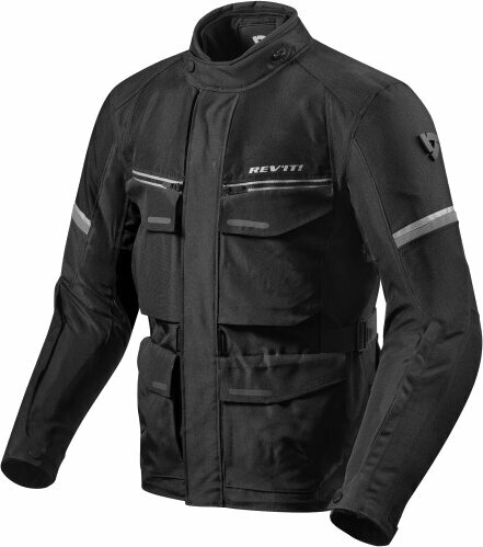 Blouson textile Rev'it! Outback 3 Black/Silver S Blouson textile