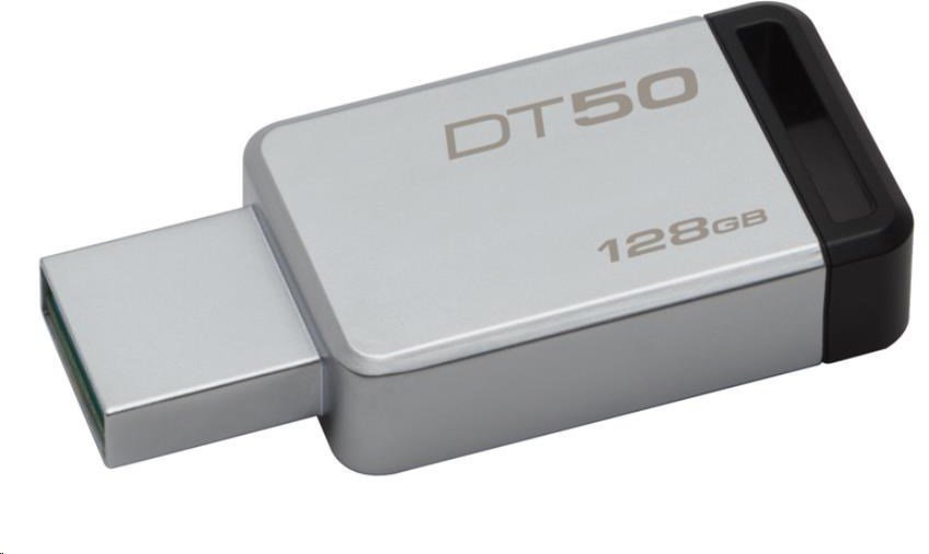 USB-flashdrev Kingston 128GB Datatraveler DT50 USB 3.1 Gen 1 Flash Drive Black