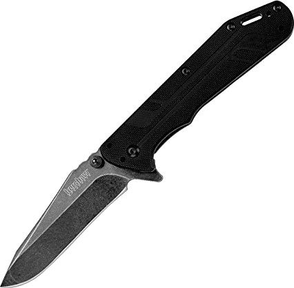 Tactical Folding Knife Kershaw Thermite BlackWash