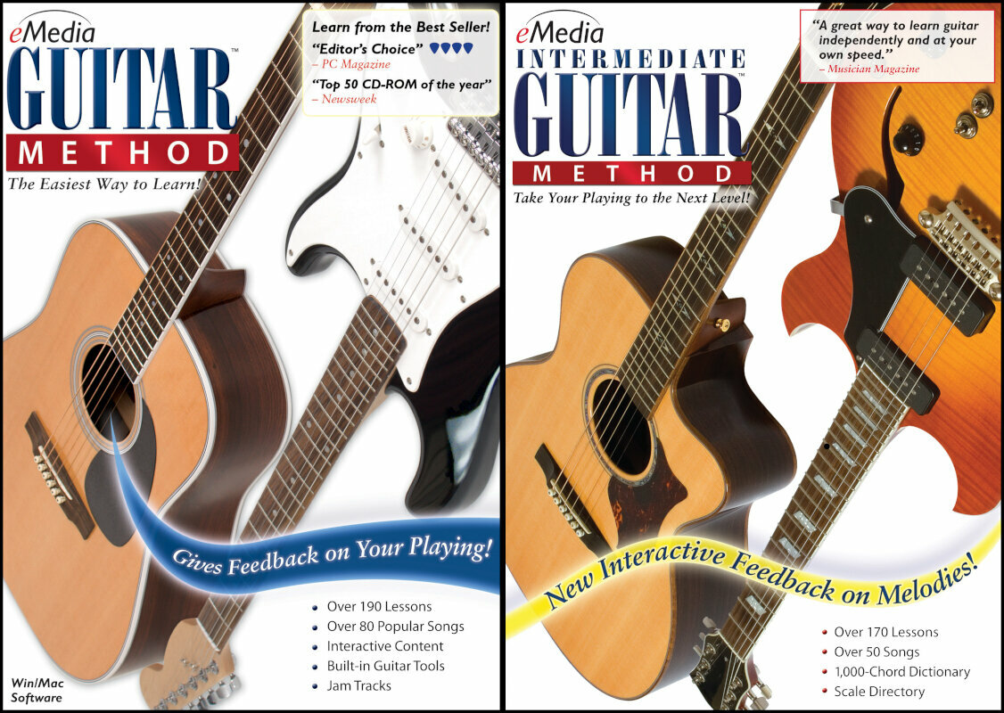 Logiciels éducatif eMedia Guitar Method Deluxe Mac (Produit numérique)