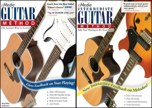 Софтуер за обучение eMedia Guitar Method Deluxe Mac (Дигитален продукт) - 1