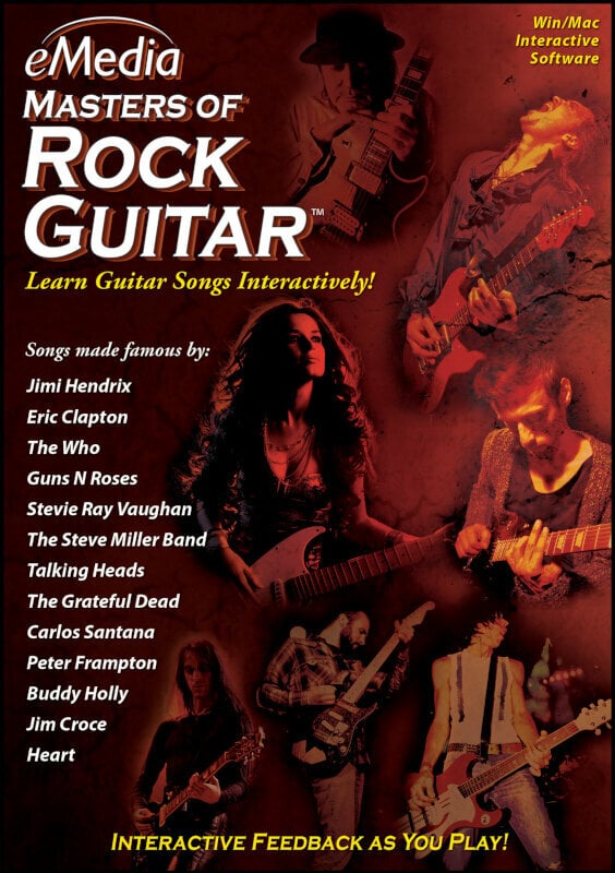 Program Educational eMedia Masters Rock Guitar Mac (Produs digital)