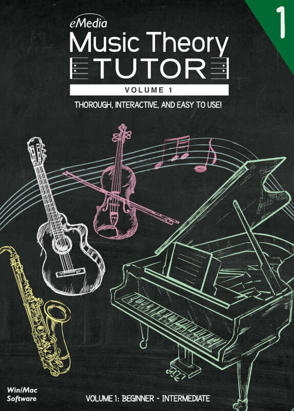 Софтуер за обучение eMedia Music Theory Tutor Vol 1 Mac (Дигитален продукт)