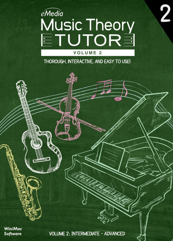 Софтуер за обучение eMedia Music Theory Tutor Vol 2 Win (Дигитален продукт)