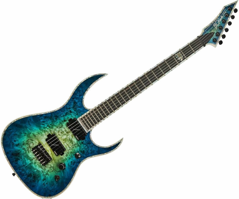 Electric guitar BC RICH Shredzilla Extreme Exotic Cyan Blue