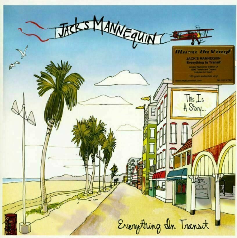Vinyl Record Jack's Mannequin - Everything In Transit (Transparent Vinyl) (LP)
