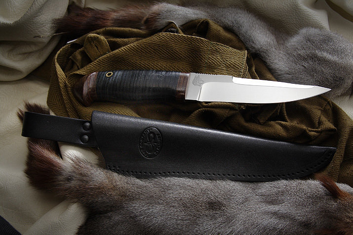 Tourist Knife Air Zlatoust Haski Leather