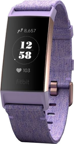 fitbit charge 3 lavender woven