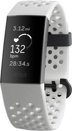 Smartwatch Fitbit Charge 3 Special Edition Frost White Sport/Graphite Aluminium