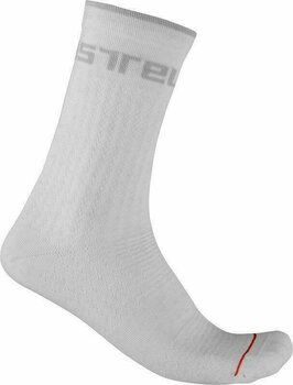 Pyöräilysukat Castelli Distanza 20 Sock White 2XL Pyöräilysukat - 1