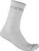 Cykelstrømper Castelli Distanza 20 Sock White 2XL Cykelstrømper