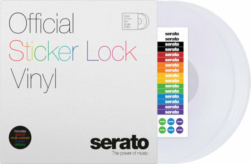 DVS/aikakoodi Serato Sticker Lock Vinyl Läpinäkyvä