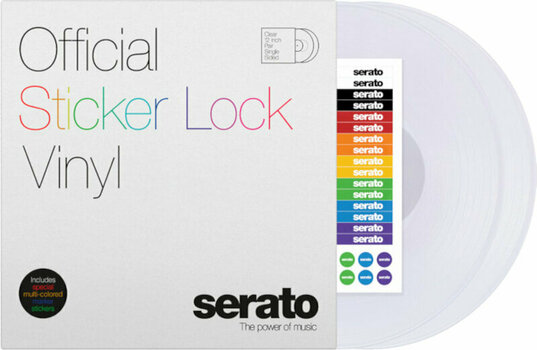 DVS/aikakoodi Serato Sticker Lock Vinyl Läpinäkyvä - 1