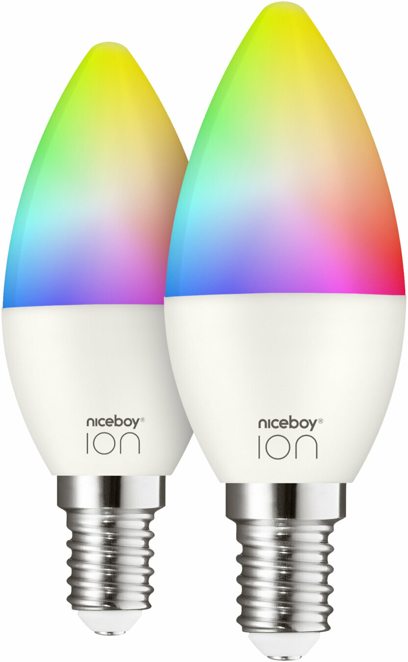 Iluminação inteligente Niceboy ION SmartBulb RGB E14 2 pcs