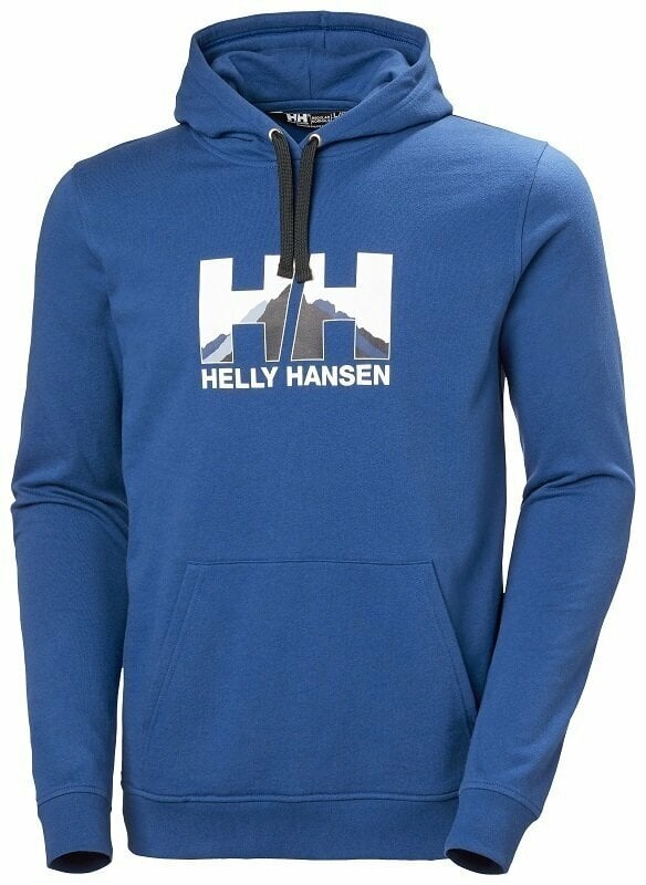 Majica s kapuljačom na otvorenom Helly Hansen Nord Graphic Deep Fjord M Majica s kapuljačom na otvorenom
