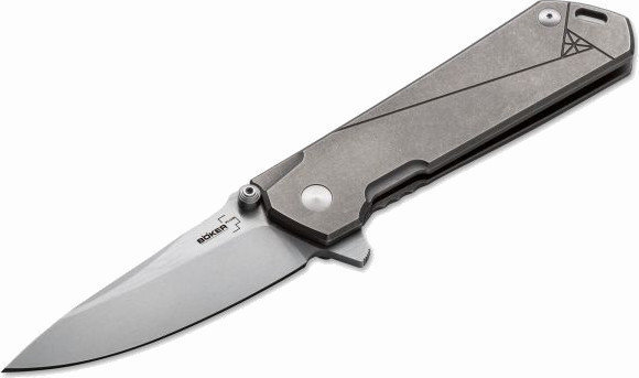 Tactical Folding Knife Boker Plus Kihon Titanium Gray Tactical Folding Knife