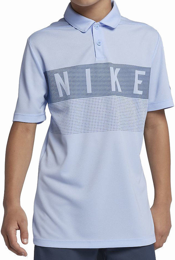 Koszulka Polo Nike Dry Graphic Koszulka Polo Do Golfa Dla Dzieci Royal Tint/Royal Tint M