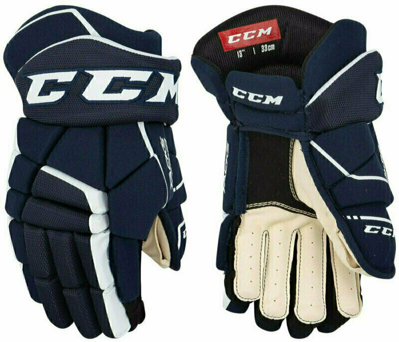 Hokejové rukavice CCM Tacks 9040 JR 11 Navy/White Hokejové rukavice