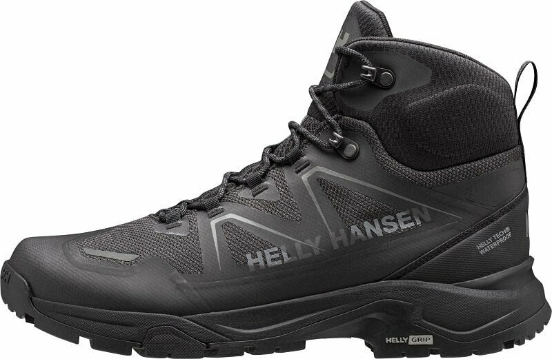 Udendørssko til mænd Helly Hansen Men's Cascade Mid-Height Hiking Shoes Black/New Light Grey 44,5 Udendørssko til mænd