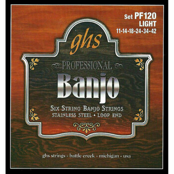 Struny pre banjo GHS PF120 Professional Banjo - 1