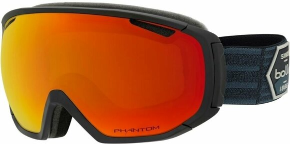 Ski Goggles Bollé TSAR Matte Black Patch Phantom Fire Red 18/19 - 1