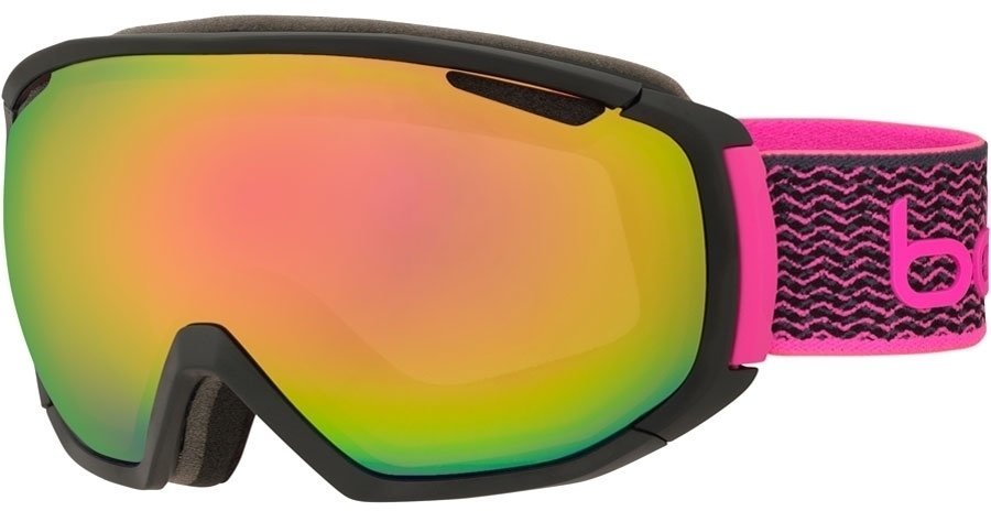 Masques de ski Bollé Tsar Matte Black & Neon Pink Rose Gold
