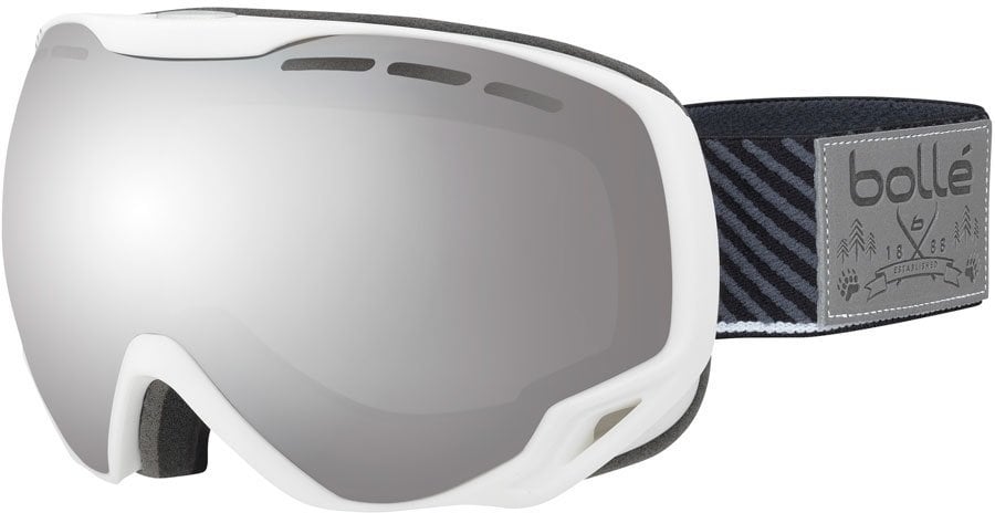 Skijaške naočale Bollé Emperor White Stripes Black Chrome