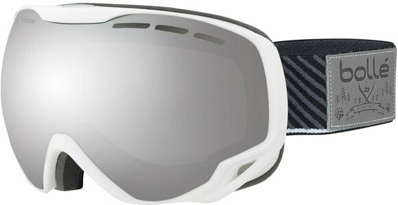 Gafas de esquí Bollé Emperor White Stripes Black Chrome - 1