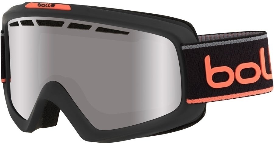 Okulary narciarskie Bollé Nova II Matte Grey & Neon Orange Neon Black Chrome