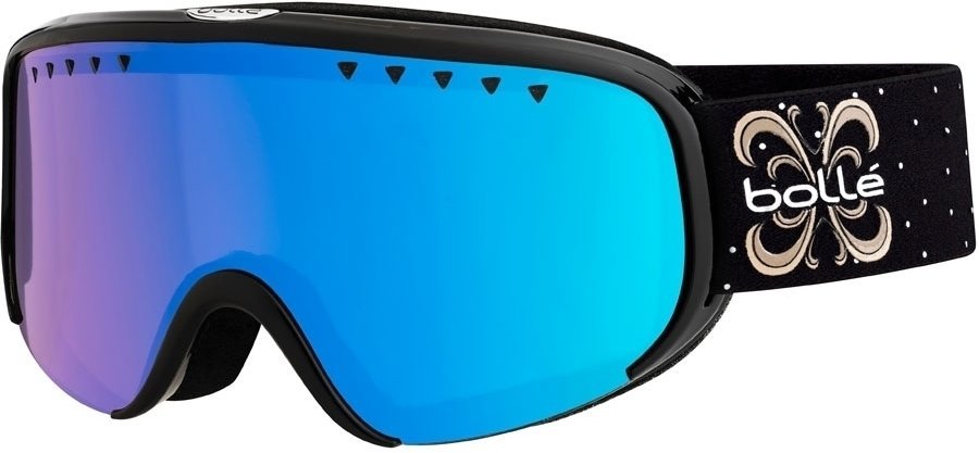 Óculos de esqui Bollé Scarlett Shiny Black Night Photochromic Vermillon Blue 20/21