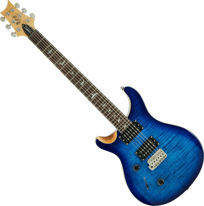 Elektriska gitarrer PRS SE Custom 24 LH DC 2021 Faded Blue Burst