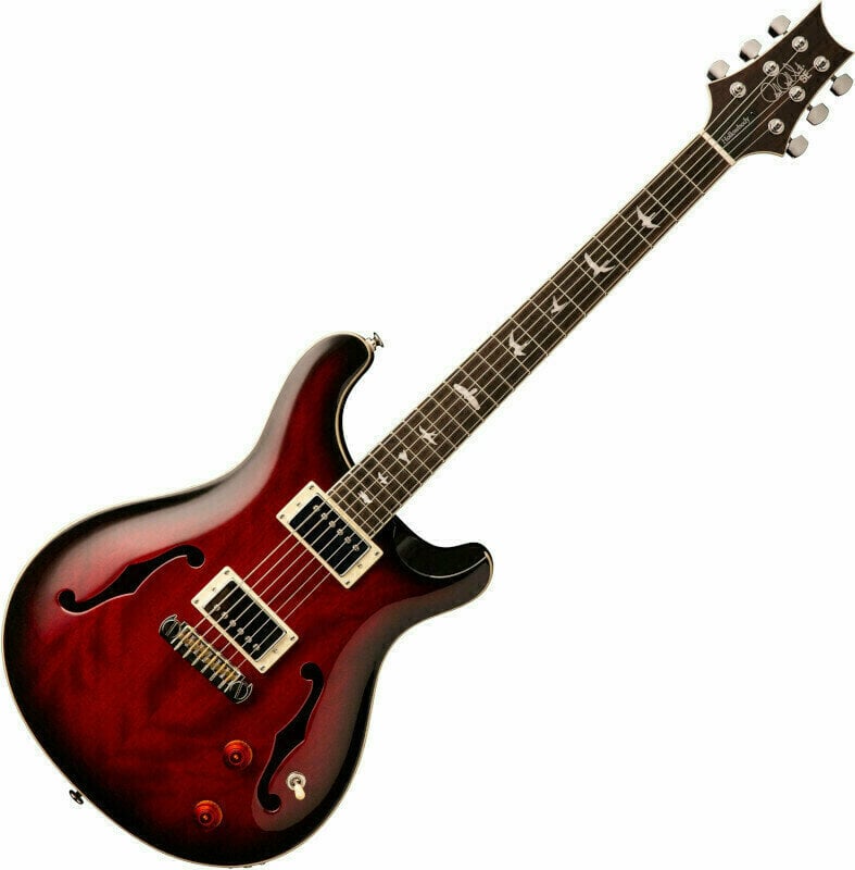 Guitarra semi-acústica PRS SE Hollowbody Standard FRB Fire Red Burst