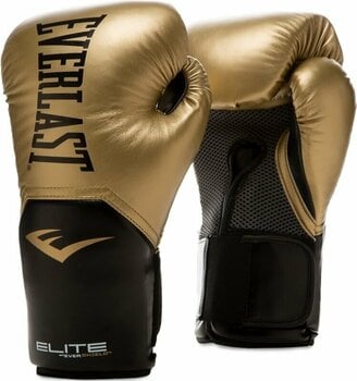 Boxing and MMA gloves Everlast Pro Style Elite Gloves Gold 8 oz - 1