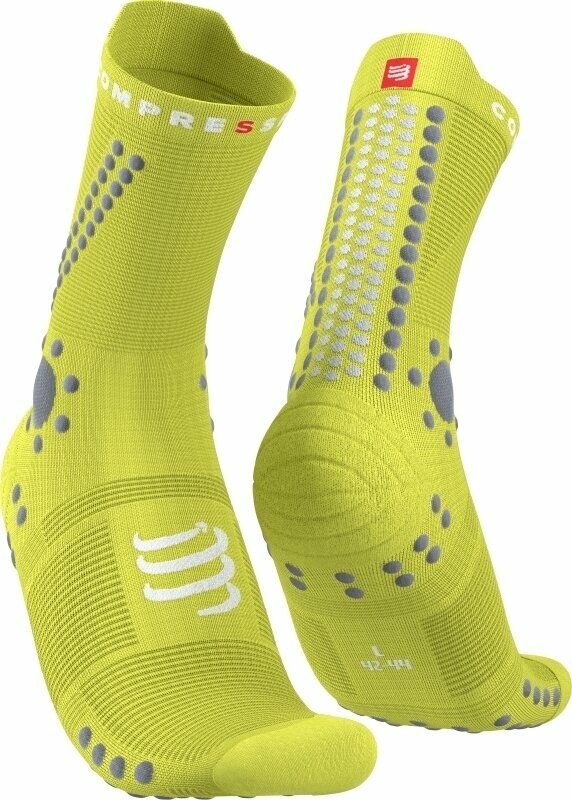 Chaussettes de course
 Compressport Pro Racing Socks v4.0 Trail Primerose/Alloy T2 Chaussettes de course