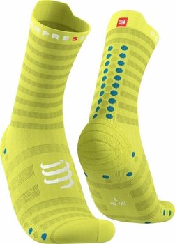 Laufsocken
 Compressport Pro Racing V4.0 Ultralight Run High Primerose/Fjord Blue T4 Laufsocken - 1