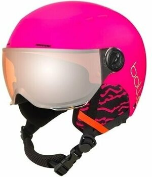 Lyžařská helma Bollé Quiz Visor Junior Ski Helmet Matte Hot Pink XS (49-52 cm) Lyžařská helma - 1