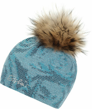 Zimowa czapka Eisbär Rumer Fur Crystal Dark Blue/Azure/White UNI Zimowa czapka - 1