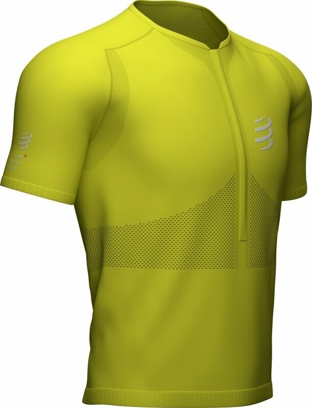 Laufshirt mit Kurzarm
 Compressport Trail Half-Zip Fitted SS Top M Laufshirt mit Kurzarm