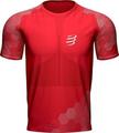 Compressport Racing SS Tshirt M Red/White XL Tricou cu mânecă scurtă pentru alergare
