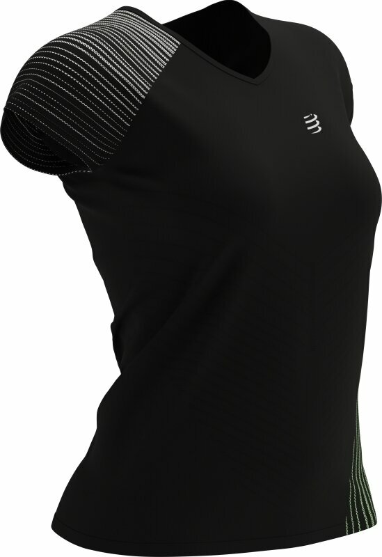 Running T-Shirt
 Compressport Performance SS Tshirt W Black/Paradise Green M Running T-Shirt