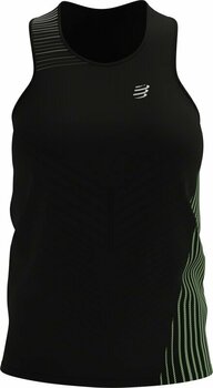 Bluze fără mâneci pentru alergare
 Compressport Performance Singlet W Black/Paradise Green L Bluze fără mâneci pentru alergare - 1