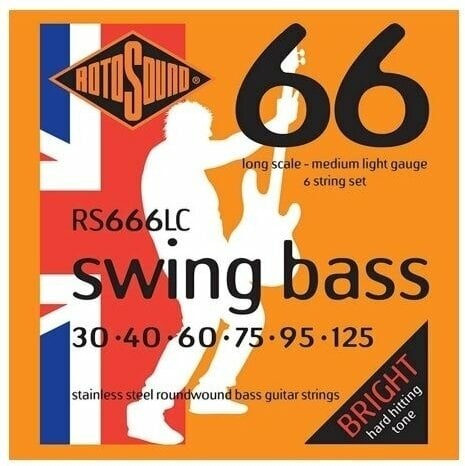 Struny do gitary basowej6-strunowej Rotosound RS 666 LC