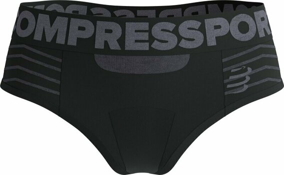 Löparunderkläder Compressport Seamless Boxer W Black/Grey XS Löparunderkläder - 1